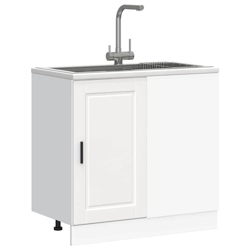 vidaXL Porto fehér szerelt fa konyhai alapszekrény