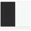 vidaXL fekete, műfa konyhaszekrény „Porto”