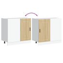 vidaXL Porto sonoma tölgy színű szerelt fa konyhai alapszekrény