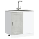 vidaXL Porto betonszürke szerelt fa konyhai alapszekrény