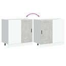 vidaXL Porto betonszürke szerelt fa konyhai alapszekrény