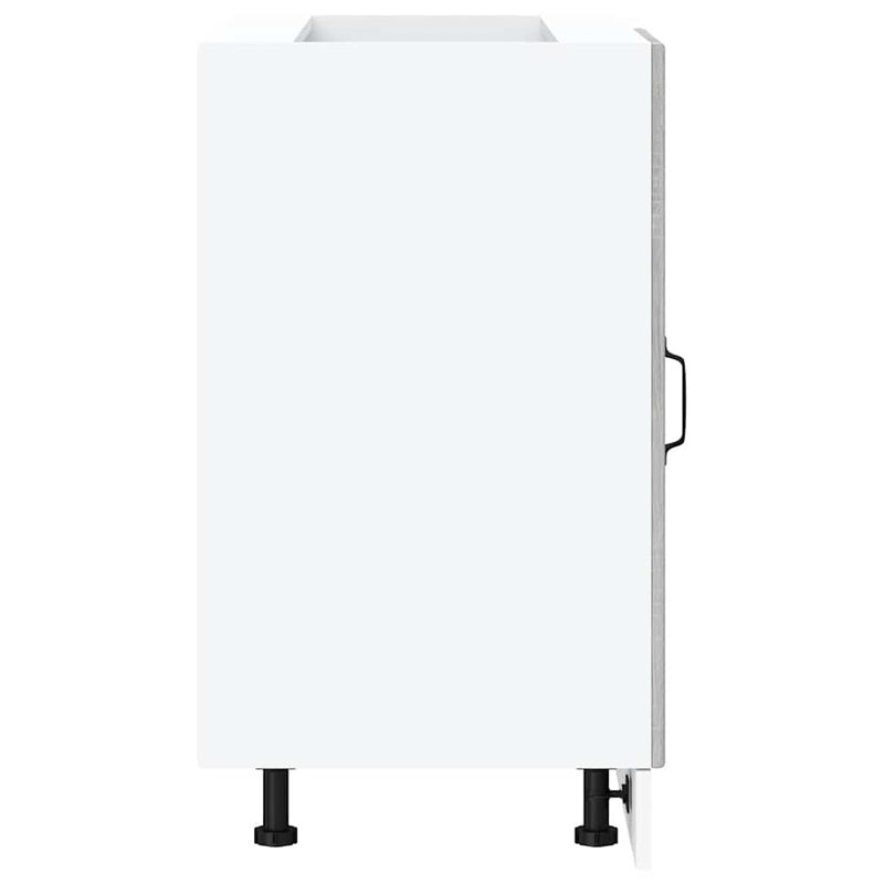 vidaXL Porto szürke sonoma színű szerelt fa konyhai alapszekrény