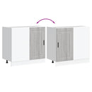 vidaXL Porto szürke sonoma színű szerelt fa konyhai alapszekrény