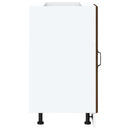 vidaXL Porto barna tölgy színű szerelt fa konyhai alapszekrény