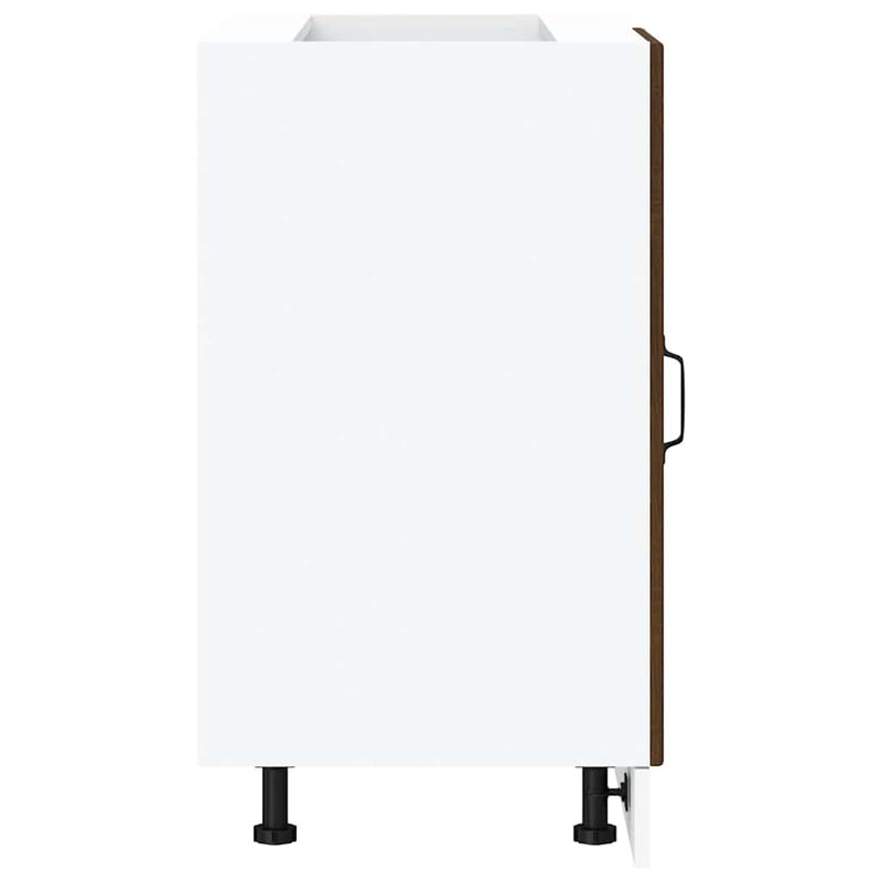 vidaXL Porto barna tölgy színű szerelt fa konyhai alapszekrény