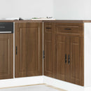 vidaXL Porto barna tölgy színű szerelt fa konyhai alapszekrény