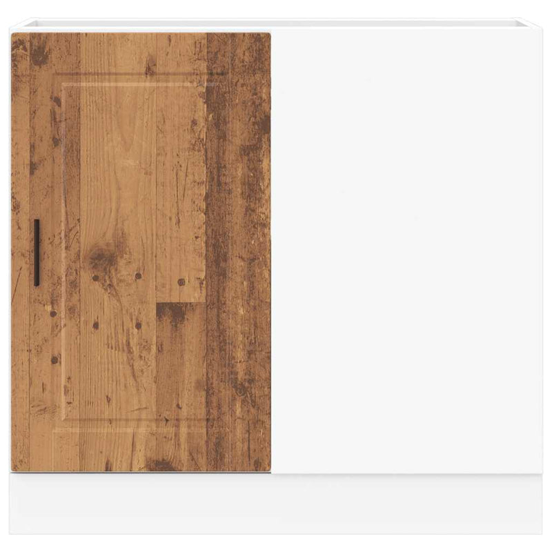 vidaXL Porto antik fa színű szerelt fa konyhai alapszekrény