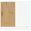 vidaXL Porto kézműves tölgy színű szerelt fa konyhai alapszekrény