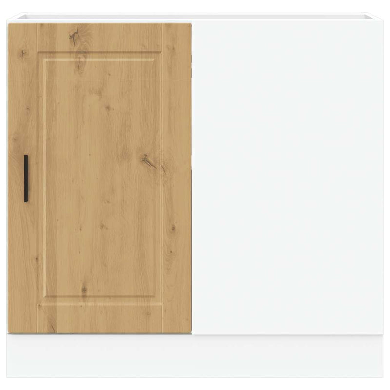 vidaXL Porto kézműves tölgy színű szerelt fa konyhai alapszekrény