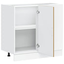 vidaXL Porto kézműves tölgy színű szerelt fa konyhai alapszekrény