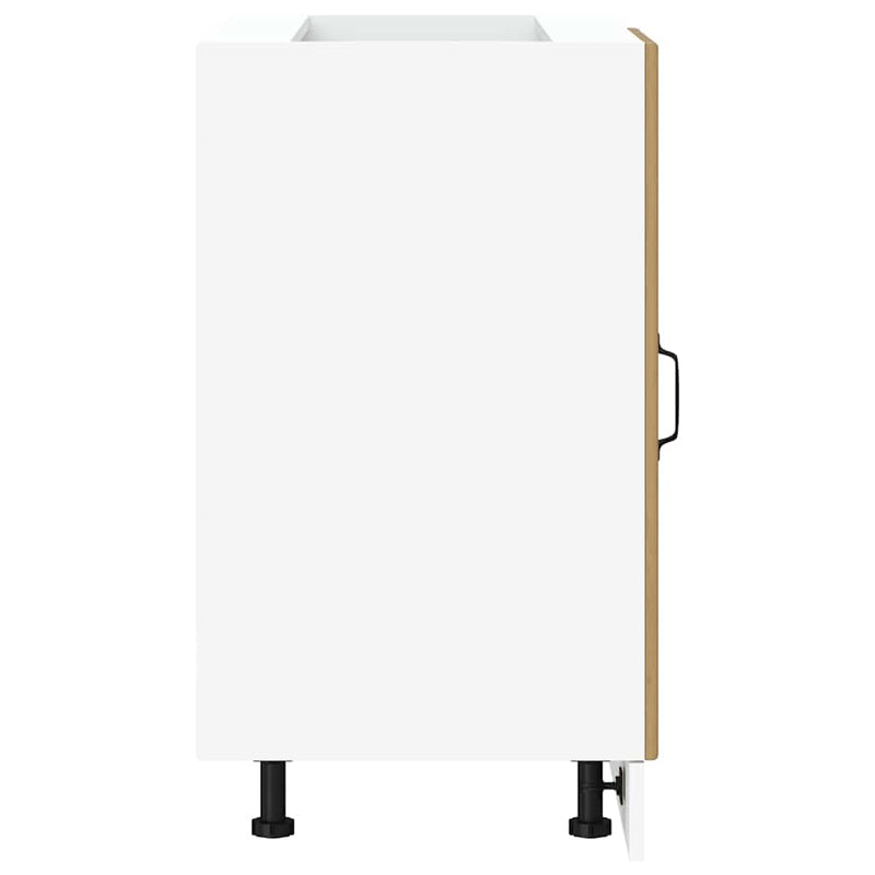 vidaXL Porto kézműves tölgy színű szerelt fa konyhai alapszekrény