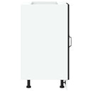 vidaXL fekete, műfa konyhaszekrény „Lucca”