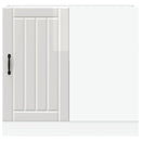 vidaXL konyhai alsószekrény "Lucca" magasfényű fehér, rétegelt fa