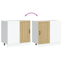 vidaXL alsó konyhaszekrény Lucca sonoma tölgy szerelt fa