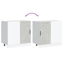 vidaXL alsó konyhaszekrény Lucca betonszürke szerelt fa