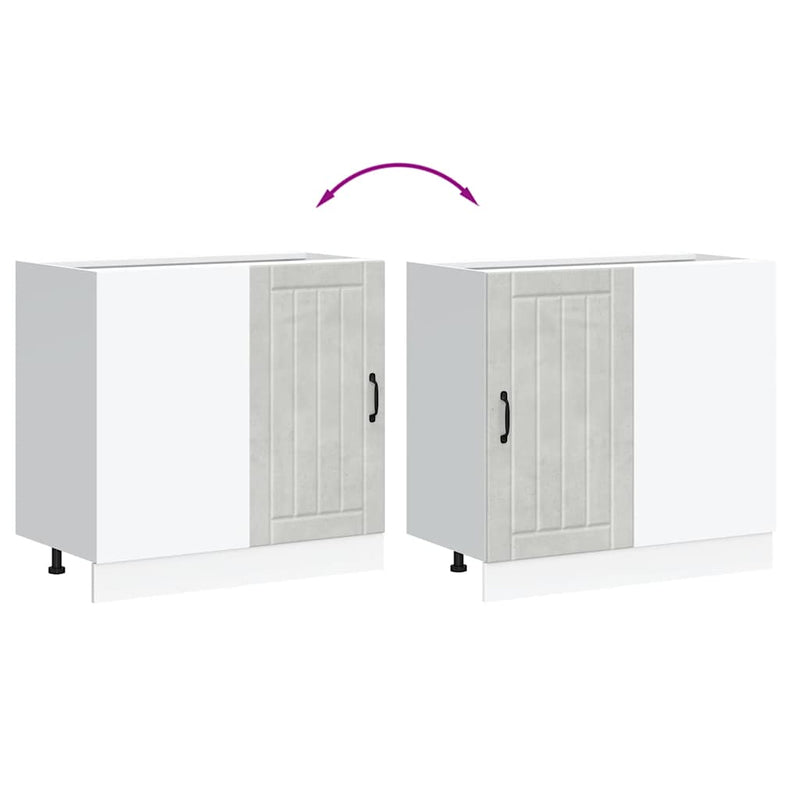 vidaXL alsó konyhaszekrény Lucca betonszürke szerelt fa