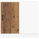 vidaXL alsó konyhaszekrény Lucca régi fából fűrészáru műfa