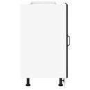 vidaXL fekete, műfa konyhaszekrény „Kalmar”