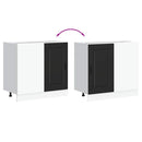 vidaXL fekete, műfa konyhaszekrény „Kalmar”