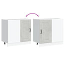 vidaXL Konyhai alapszekrény Kalmar beton szürke műfa