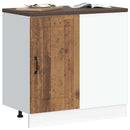 vidaXL konyhai alapszekrény Kalmar régi fából készült fűrészáru