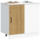 vidaXL Konyhai alapszekrény Kalmar kézműves tölgy műszaki fa