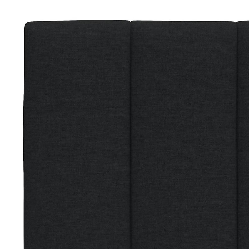 vidaXL ágykeret matrac nélkül Hanko fekete 90x200 cm szövet
