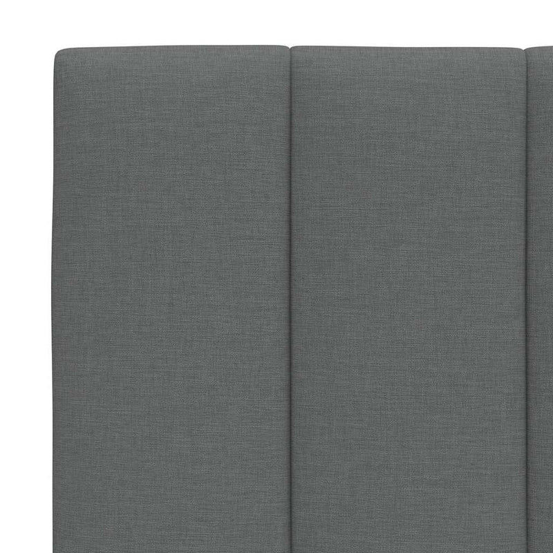 vidaXL sötétszürke szövet ágykeret matrac nélkül Hanko 100x200 cm