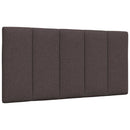vidaXL sötétbarna szövet ágykeret matrac nélkül Hanko 100x200 cm