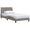 vidaXL tópszínű szövet ágykeret matrac nélkül Hanko 100x200 cm