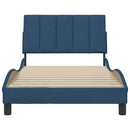 vidaXL ágykeret matrac nélkül Hanko kék 100x200 cm anyagból