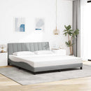 vidaXL világosszürke szövet ágykeret matrac nélkül Hanko 180 x 200 cm