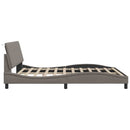 vidaXL tópszínű szövet ágykeret matrac nélkül Hanko 180 x 200 cm