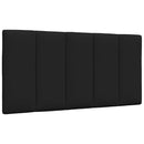 vidaXL fekete szövet ágykeret matrac nélkül Hanko 100x200 cm