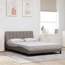 vidaXL tópszínű szövet ágykeret matrac nélkül Hanko 120x200 cm