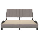 vidaXL tópszínű szövet ágykeret matrac nélkül Hanko 140 x 190 cm