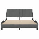 vidaXL sötétszürke szövet ágykeret matrac nélkül Hanko 140x200 cm