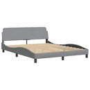 vidaXL világosszürke szövet ágykeret matrac nélkül Hanko 160 x 200 cm