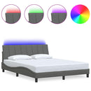 vidaXL sötétszürke szövet ágykeret matrac nélkül Hanko 160 x 200 cm