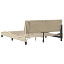 vidaXL krémszínű szövet ágykeret matrac nélkül Hanko 160 x 200 cm