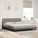 vidaXL tópszínű szövet ágykeret matrac nélkül Hanko 180 x 200 cm