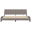 vidaXL tópszínű szövet ágykeret matrac nélkül Hanko 200 x 200 cm