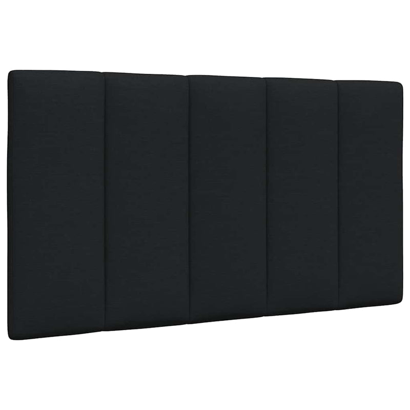 vidaXL fekete szövet ágy matraccal Hanko 90x200 cm