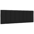 vidaXL fekete szövet ágy matraccal Hanko 140x190 cm