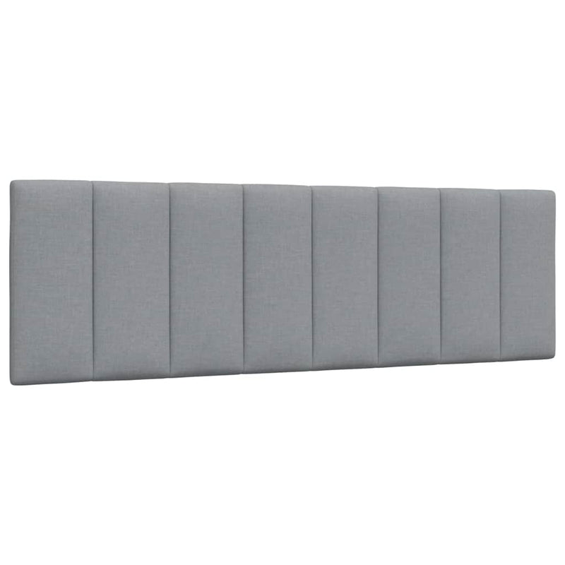 vidaXL ágy matraccal Hanko Világosszürke 160x200 cm szövet