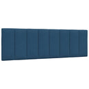 vidaXL ágy matraccal Hanko kék 160x200 cm szövet