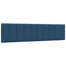 vidaXL kék szövet ágy matraccal Hanko 200x200 cm