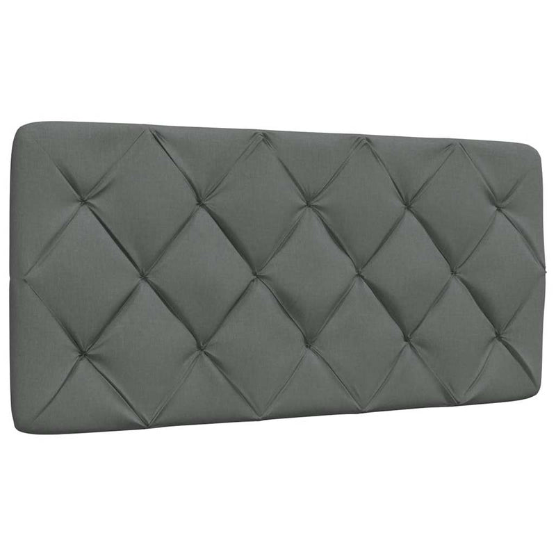 vidaXL sötétszürke szövet ágykeret matrac nélkül 100x200 cm
