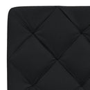 vidaXL fekete szövet ágykeret matrac nélkül 160 x 200 cm