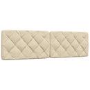 vidaXL krémszínű szövet ágykeret matrac nélkül 180 x 200 cm